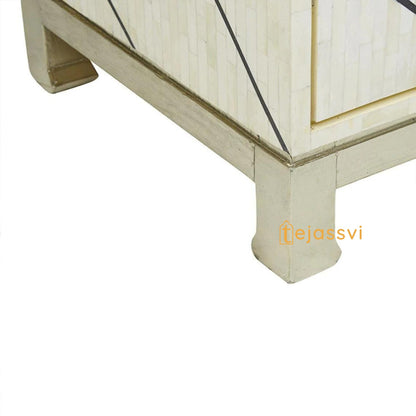 Indian Luxury Buffet Table wooden Handmade Bone Inlay Sideboard With Two Door | Media Console TV Unit/Storage Cabinet |/cabinet/MOP console