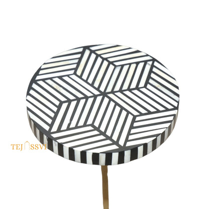 Handmade Bone Inlay Wooden Drink Table | Bone Inlay End Table | Bone Inlay Antique sofa side Table, Modern Luxury cocktail table Furniture
