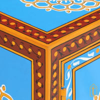 Handmade Painted Bedside Table / Bedside Cabinet with Hand Painting / Bedside Cupboard / Indian Painted Bedside Cabinet / Painted Bedside.