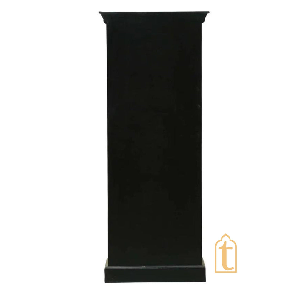 Indian Hand painted Solid Wooden Bookshelf In Red Color Book self with Storage Cabinet / Indian Hand Painted Wooden Side Boards / Wooden Cabinet.