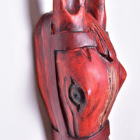 Wooden Horse Head Wall Hanging | Solid Wood Horse Head Wall Décor | Antique Wooden Horse Statue / Handmade Hand Carved Horse.