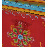 Indian Wooden Hand Painted Storage Trunk / Treasure Chest / Wooden Furniture Home and living / Painted Storage Hand Painted Indian Jewelry / Treasure Box.