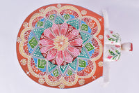 Elephant Stool Wood Indian Hand Carving Wooden Elephant Coffee Table / Hand Made Embossed Painted Fine Work Home Décor Collectible Indian Art.