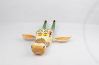 Wooden Painted Cow Head | Wooden Wall Hanging Bull | Nandi Head Mask Wall Décor. . Ethnic Indian Rajasthani Art.