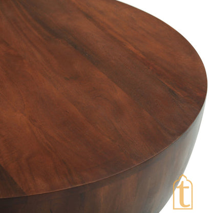 ROUND COFFEE TABLE for Living Area wooden drum table Home Decor Handmade Wooden Barrel Shape Cocktail Table Indian Handcrafted Art .