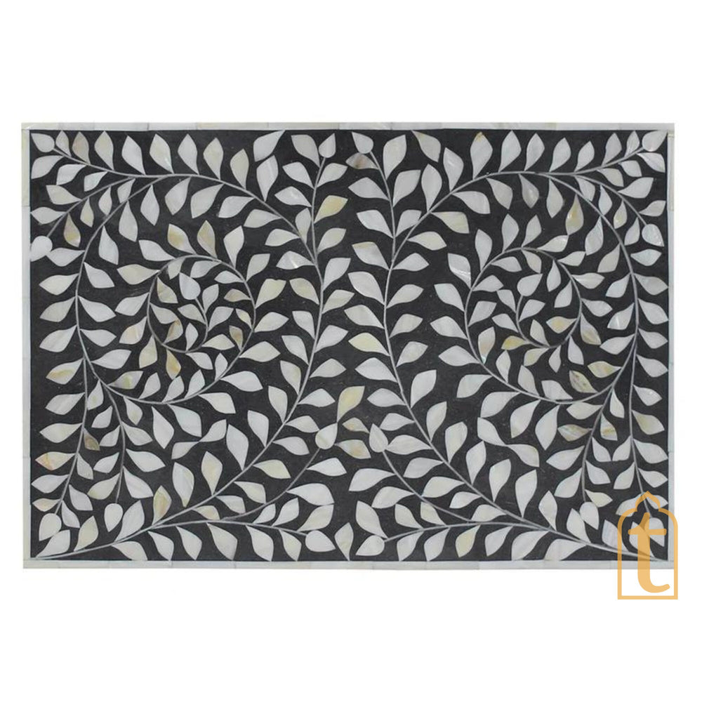 Wooden Handmade Bone Inlay Chest of 3 Drawer / Wooden Bone Inlay Buffet / Bone Inlay Bedside Wooden Modern Floral Bedside / Bone Inlay Side Table / Nightstand 3 Drawer.