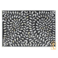 Wooden Handmade Bone Inlay Chest of 3 Drawer / Wooden Bone Inlay Buffet / Bone Inlay Bedside Wooden Modern Floral Bedside / Bone Inlay Side Table / Nightstand 3 Drawer.