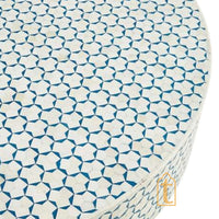 Wooden Waterfall Pattern Coffee Table / Bone Inlay Wooden Coffee Table / Wooden Furniture / Wooden Coffee Table / Bone Inlay Cocktail Table.