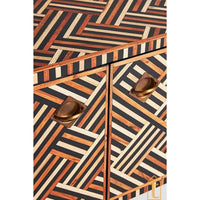 Bone Inlay Console / Bone Inlay Chest of Drawers / Bone Inlay Storage Unit / Bone Inlay Rani Sideboard With Brass Base / Media Console / Wood Media Cabinet.