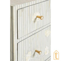 Bone Moroccan Inlay 6 Drawers Chest of Drawers / Bone Inlay 6 Drawers Dresser / Bone Inlay Chest of Drawers / Bone Inlay Furniture Sideboard Unit.