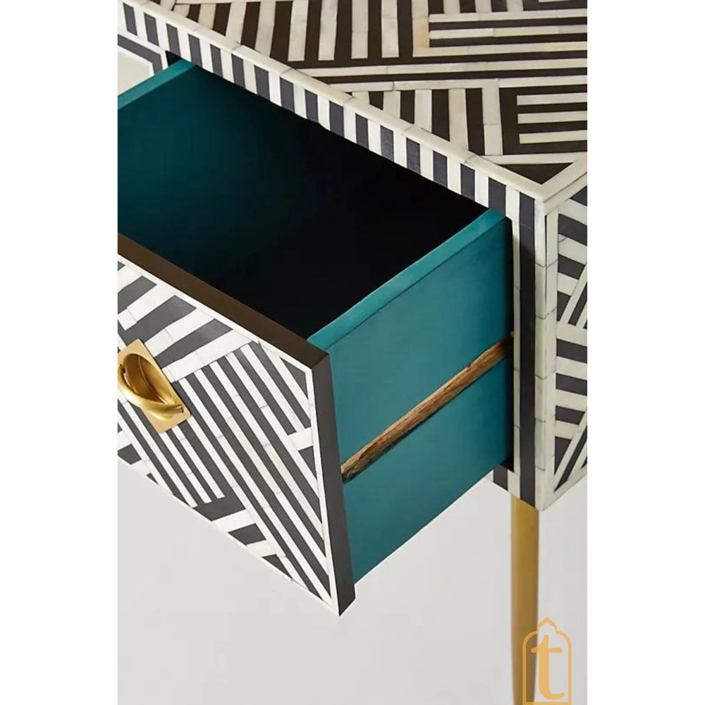 Bone inlay Work Desk | Laptop table | Console Table | Home and Office Furniture / Bone Inlay laptop Table / Wooden Furniture.