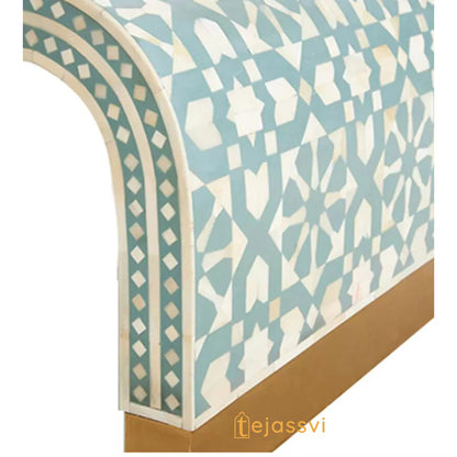 Handmade Wooden Console Table/Bone Inlay Table/Hall Way Entry Table/Bone Inlay Coffee Table/Bone Inlay Centre Table/Waterfall Coffee Table.