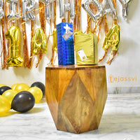 Wood Table Diamond Shape wooden Coffee Table Unique Cocktail table Beautifully Handmade Home Decor End Table Indian Art Furniture..