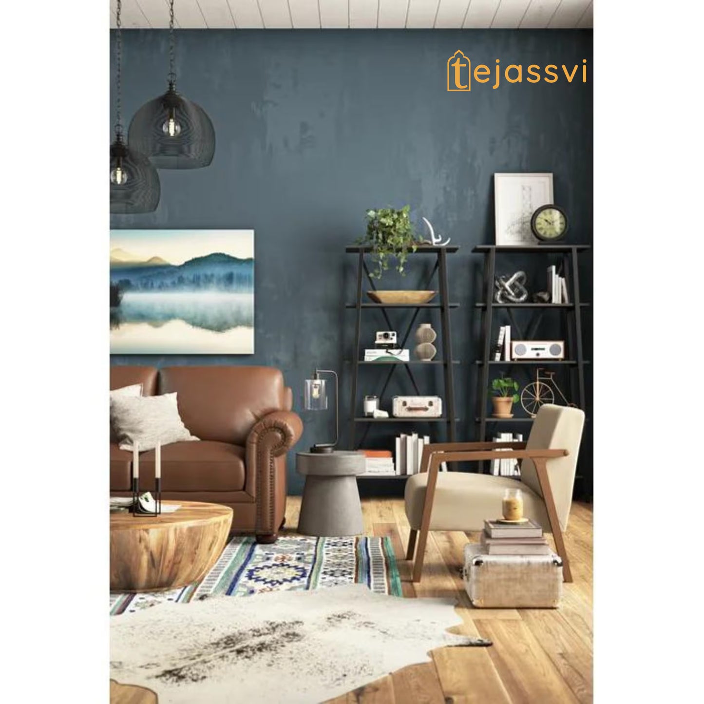 Wood Coffee table wooden Cocktail Table Unique table Hand made Round Beautifully Home Decor Table Indian Handcrafted Art.