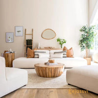 Coffee Table Wooden Cocktail Table / Unique Coffee Table Handmade Round Center Table Indian Handcrafted Art Drum Shape Living Room End Table