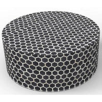 Bone Inlay Round Coffee Table / Round Centre Table / Bone Inlay Round Coffee Table / Handmade Bone Inlay Modern Pattern Furniture Cocktail Table.