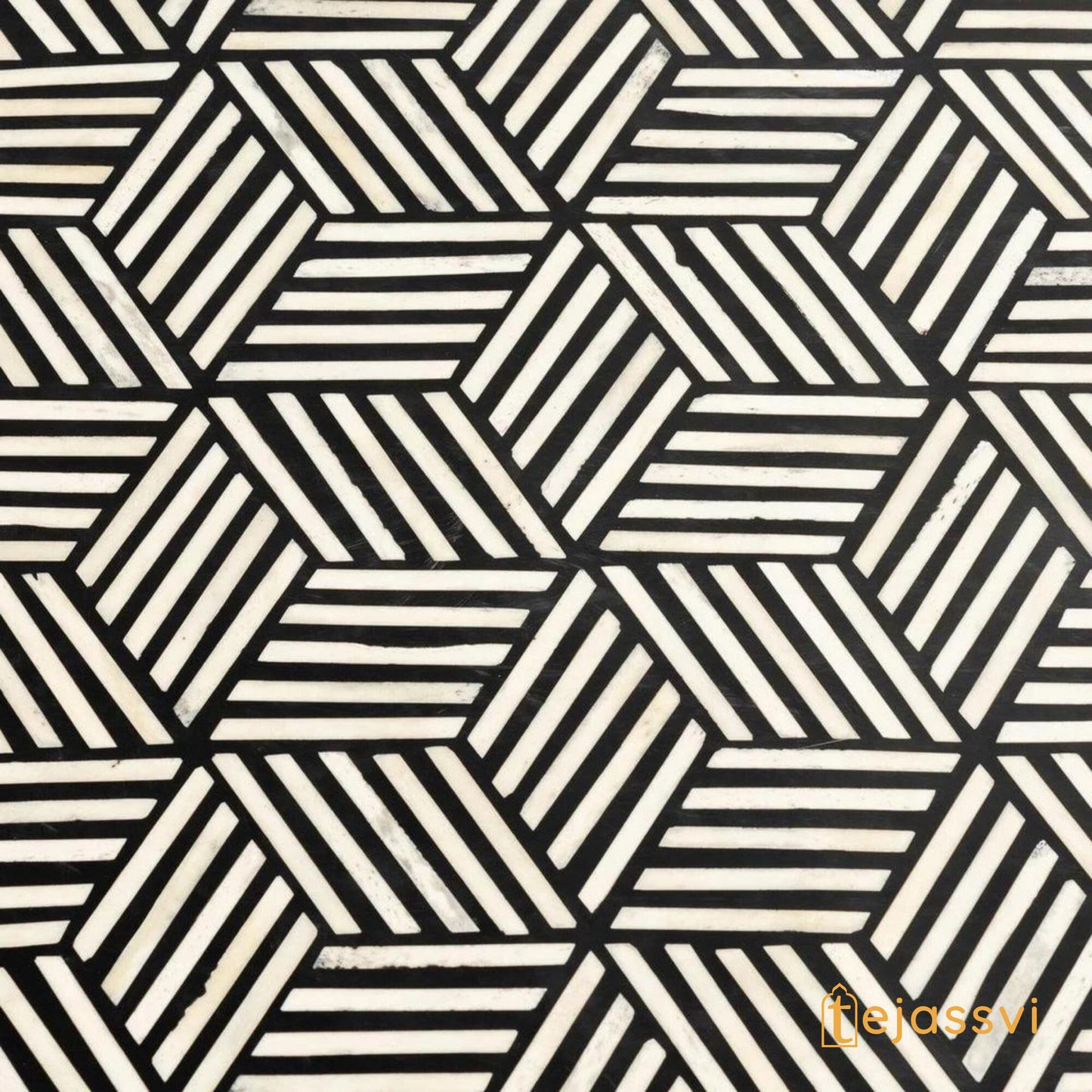 Wooden Oval Shape Coffee Table, BONE INLAY TABLE, Oval Shape Coffee Table, Strip Design Centre Table, Bone Inlay Furniture Cocktail Table...