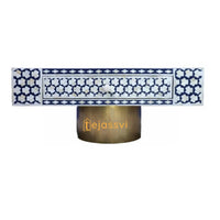 Handmade Bone Inlay Square Coffee Table With Storage / Bone Inlay Table / Floral Design Laptop Table / Bone Inlay Cocktail Table / Modern Furniture.