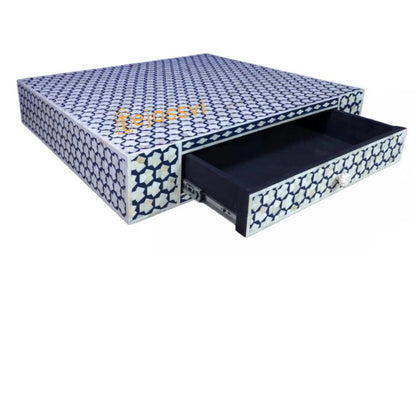 Handmade Bone Inlay Coffee Table With Storage, Bone Inlay Table, Floral design Laptop Table, Bone Inlay  Cocktail Table, Modern Furniture..