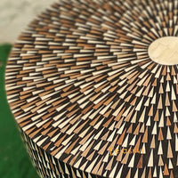 Handmade Bone Inlay Coffee Table / Round Coffee Table / Sun Ray design Centre Table / Cocktail Table / Modern Luxury furniture / Luxury Table.