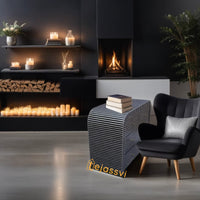 Handmade Bone Inlay Waterfall 3 Drawers / Bone Inlay Waterfall 3 Drawers Dresser Table / Bone Inlay Storage Unit / Wooden Side Boards.