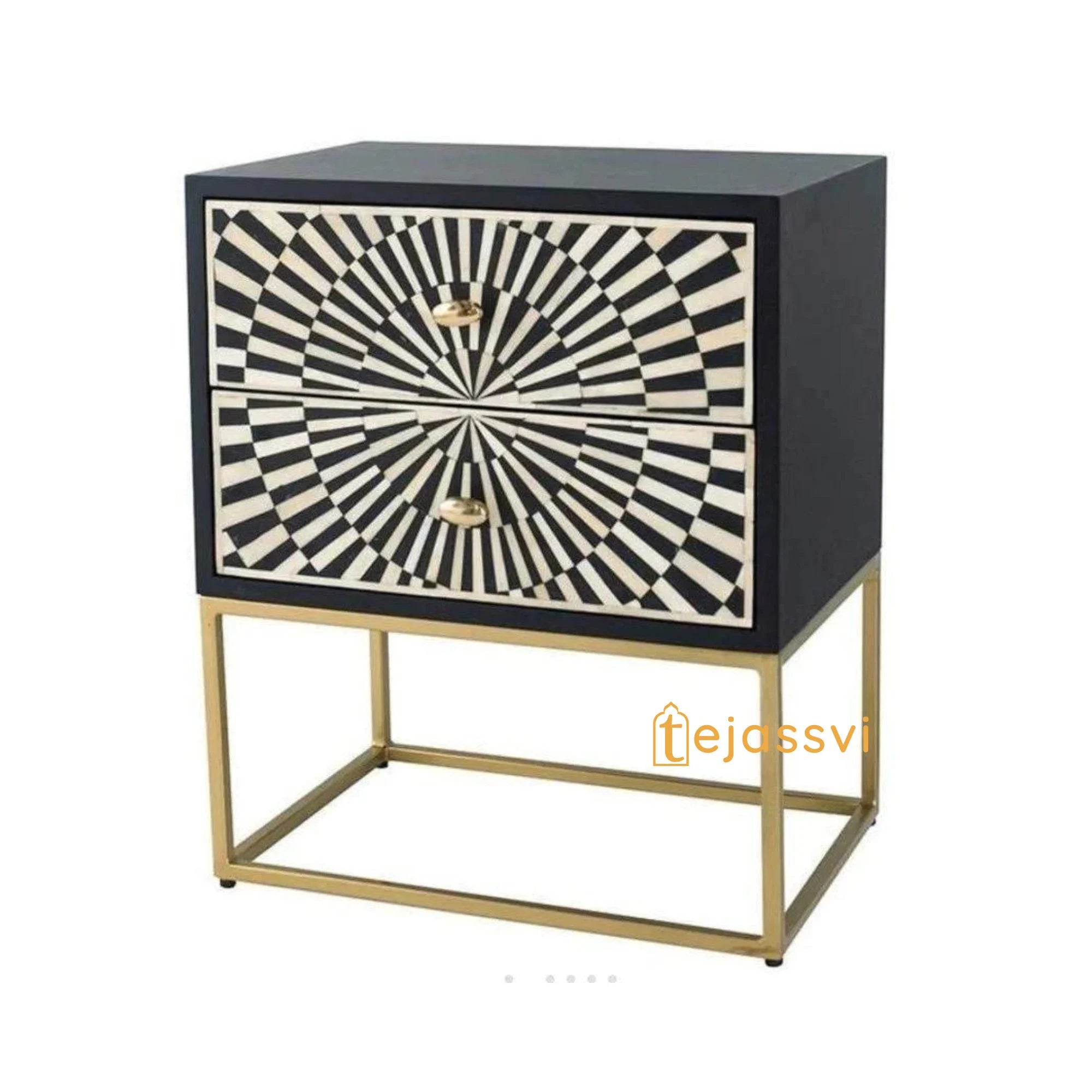 Handmade Bone Inlay Sideboard / Indian Luxury Buffet Table / Bone Media Console / Bone Inlay Luxury Furniture.