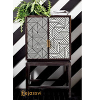 Handmade Bone Inlay Bar Cabinet / Bone Inlay Storage Console Table / Bone Inlay Bar Cabinet / Bone Inlay Luxury Furniture.