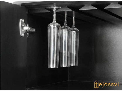 Handmade Bone Inlay Bar Cabinet: Black Fish Scale Pattern Storage Unit /bone inlay console / bone inlay side boards /inlay luxury furniture