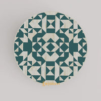 Bone Inlay Round Coffee Table / Round Centre Table / Bone Inlay Round Coffee Table / Handmade Bone Inlay Modern Pattern Furniture Cocktail Table.