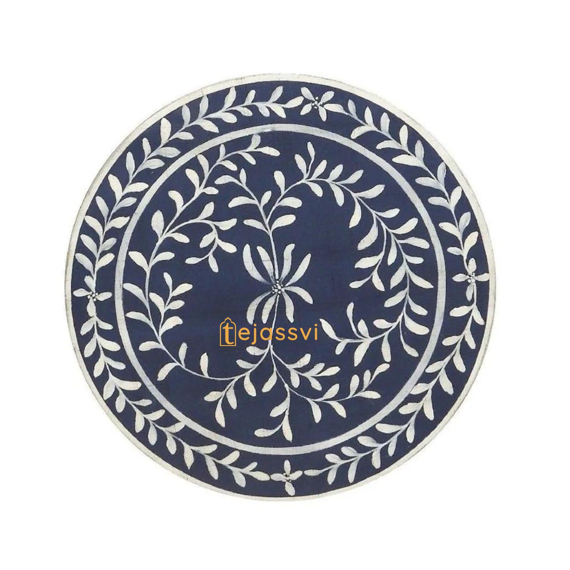 Bone Inlay Handmade Modern Cylindrical Design Side Table | Round Bone Inlay Stool | Sofa Side Table | Modern Luxury Furniture.