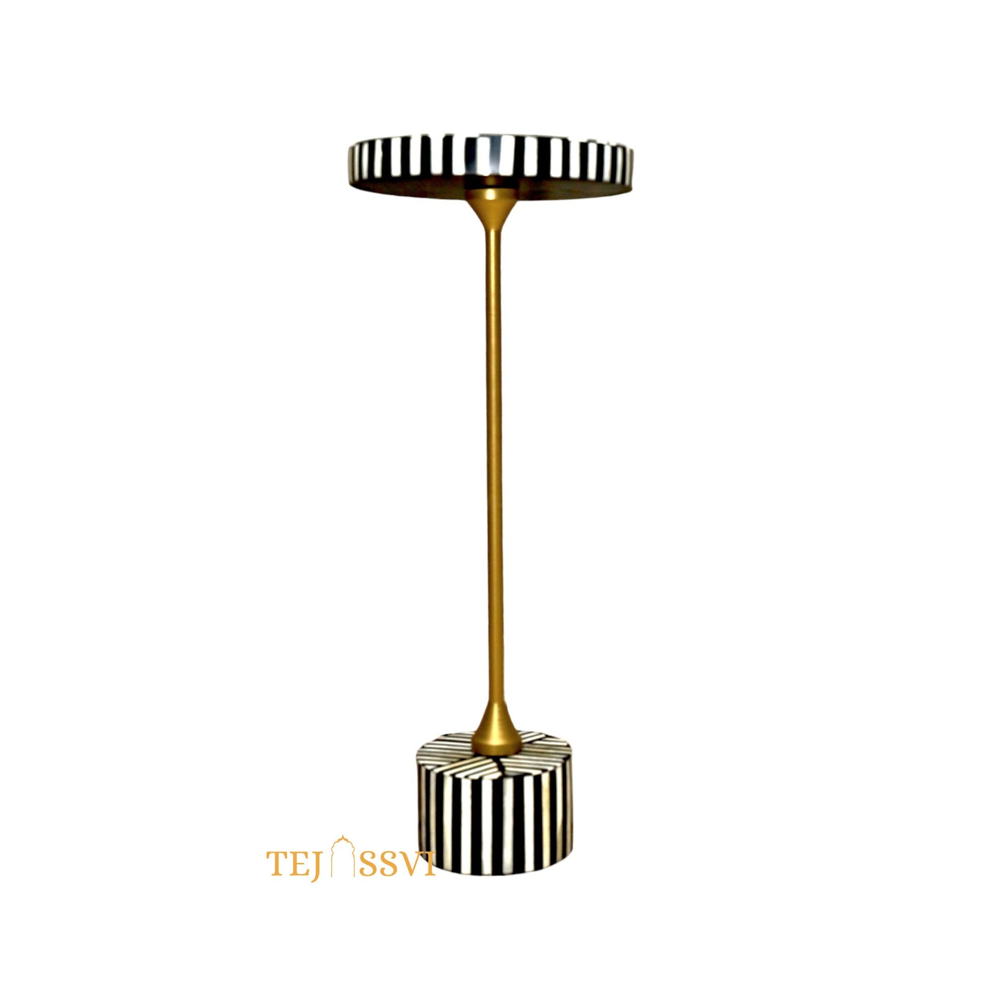 Bone Inlay Wooden Side Table and Luxury End Table Handmade Luxury Furniture