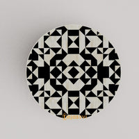 Bone Inlay Round Coffee Table / Round Centre Table / Bone Inlay Round Coffee Table / Handmade Bone Inlay Modern Pattern Furniture Cocktail Table.