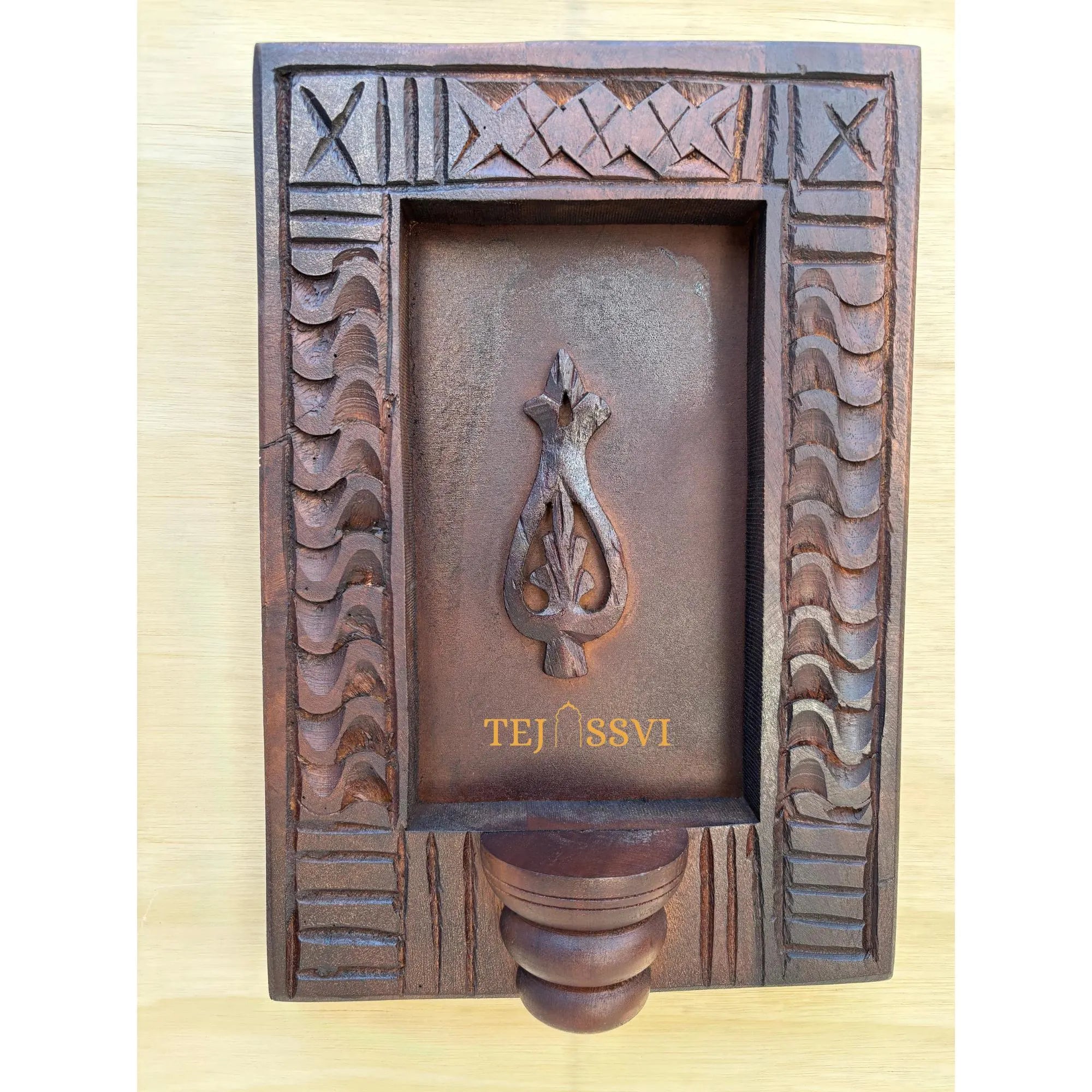 Handmade Rajasthani Jharokha Wood Wall Art Ethnic Carved Indian Décor / Wooden Frame / Wooden Hand Carving Jharokha Frame for Home Décor.