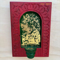 Handmade Rajasthani Jharokha Wood Wall Art Ethnic Carved Indian Décor / Wooden Frame / Wooden Hand Carving Jharokha Frame for Home Décor.