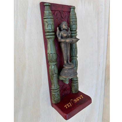 Handmade Rajasthani Jharokha Wall Art: Carved Wood Picture Frame / wooden frame / wooden jharokha frame for wall décor.