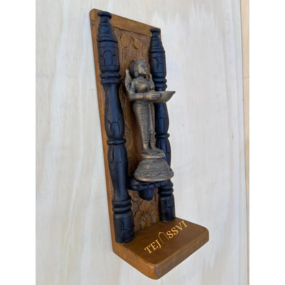 Handmade Rajasthani Jharokha Wall Art: Carved Wood Picture Frame / wooden frame / wooden jharokha frame for wall décor.