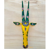 Wooden Cow Head 18 Inches | Bull | Nandi Head Mask Wall Décor. Wooden Wall Hanging. Ethnic Indian Art Best Minimalist Gift Idea for Christmas/Diwali