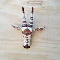 Wooden Cow Head | Bull | Nandi Head Mask Wall Décor. Wooden Wall Hanging. Ethnic Indian Art Best Minimalist Gift Idea for Christmas/Diwali