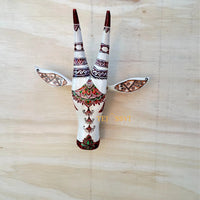 Wooden Cow Head | Bull | Nandi Head Mask Wall Décor. Wooden Wall Hanging. Ethnic Indian Art Best Minimalist Gift Idea for Christmas/Diwali