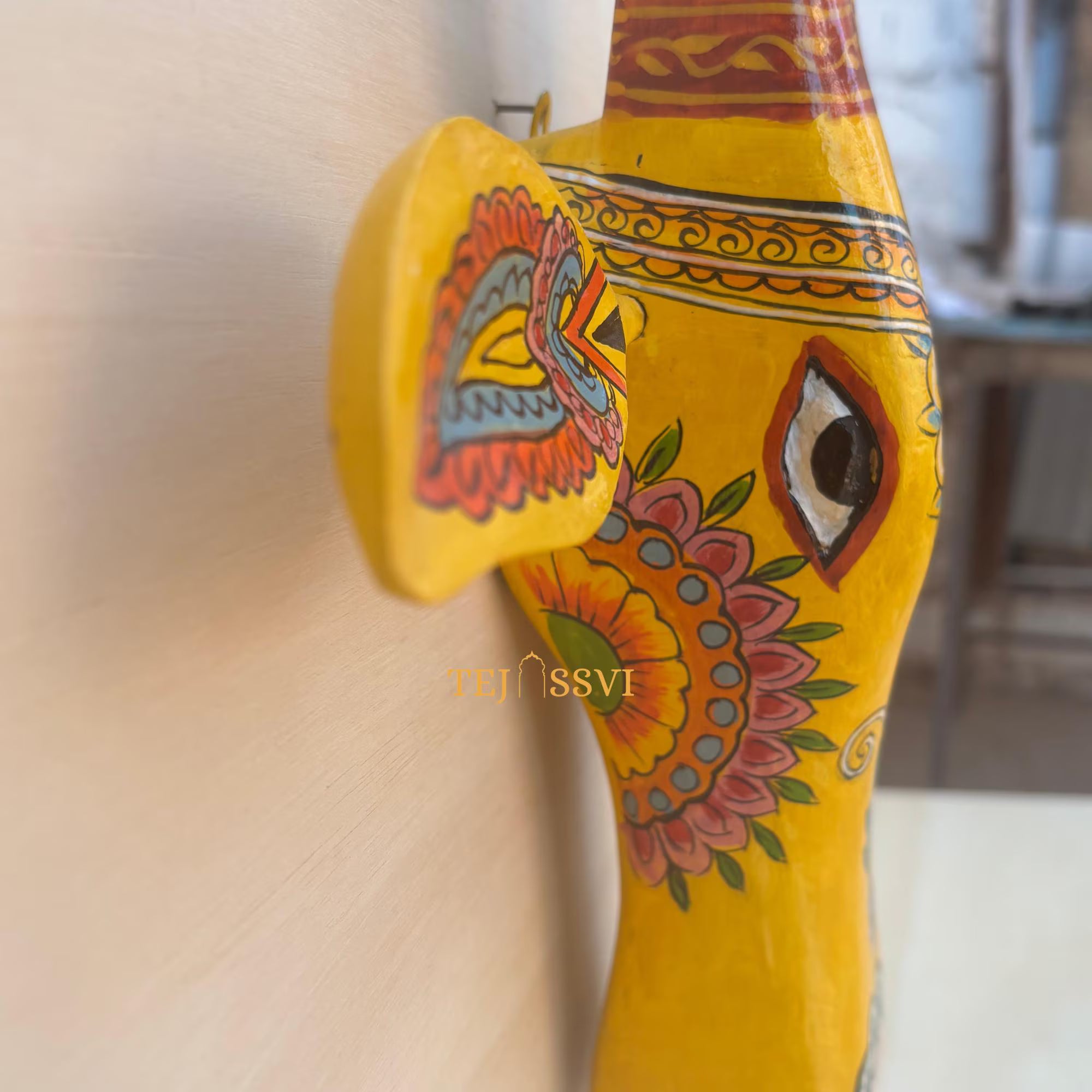 Wooden Cow Head | Bull | Nandi Head Mask Wall Décor. Wooden Wall Hanging. Ethnic Indian Art Best Minimalist Gift Idea for Christmas/Diwali