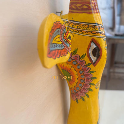 16 Wooden Cow Head | Bull | Nandi Head Mask Wall Décor. Wooden Wall Hanging. Ethnic Indian Art Best Minimalist Gift Idea for Christmas/Diwali