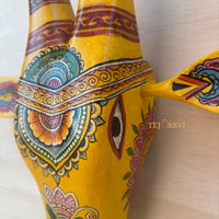 Wooden Cow Head | Bull | Nandi Head Mask Wall Décor. Wooden Wall Hanging. Ethnic Indian Art Best Minimalist Gift Idea for Christmas/Diwali