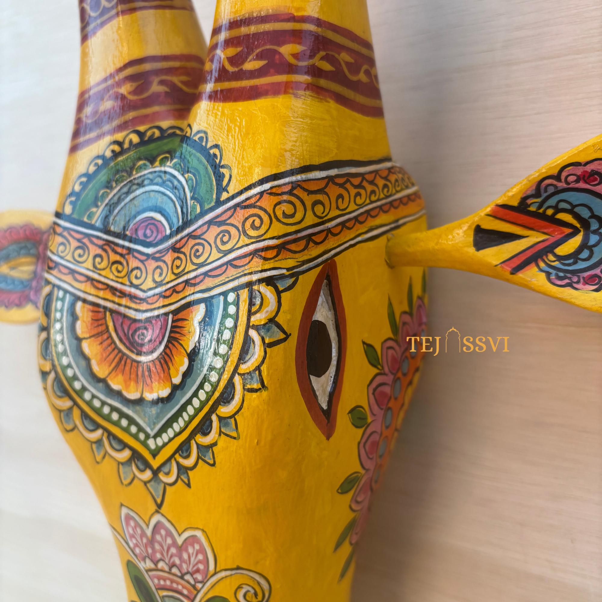 Wooden Cow Head | Bull | Nandi Head Mask Wall Décor. Wooden Wall Hanging. Ethnic Indian Art Best Minimalist Gift Idea for Christmas/Diwali