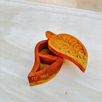 Vintage Indian Wood Box / Reclaimed Shaving & Jewelry Storage / Wooden Box / Vintage Box / Wooden Hand Carving Box.