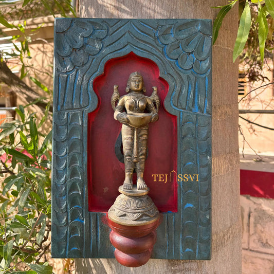 Handmade Rajasthani Jharokha Wood Wall Art: Ethnic Carved Indian Décor / wooden frame / wooden hand carving jharokha frame for home décor.