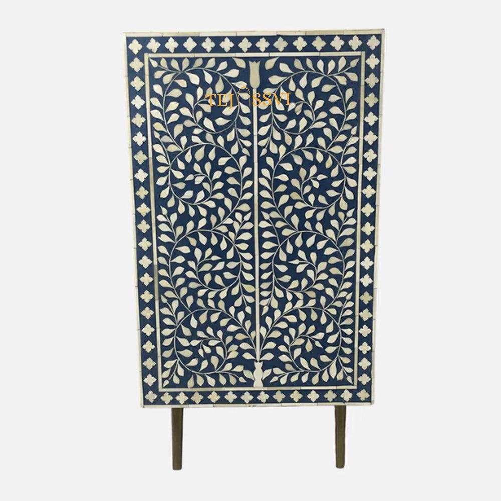 Handmade Bone Inlay Cabinet: Geometric Indian 6-Drawer Sideboard / bone inlay furniture /bone inlay cabinet /bone inlay luxury furniture .