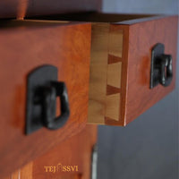 Indian Natural Wooden Cabinet / Side Storage / Cabinet | Bedside, Side Table, Natural Wooden Big Cabinet/ Vintage Cabinet/Arts and Crafts .