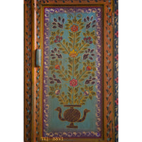 Wooden Hand Painted Sideboard for Living Room and Storage Unit for Home Décor