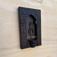 Handmade Rajasthani Jharokha Wood Wall Art Ethnic Carved Indian Décor / Wooden Frame / Wooden Hand Carving Jharokha Frame for Home Décor.