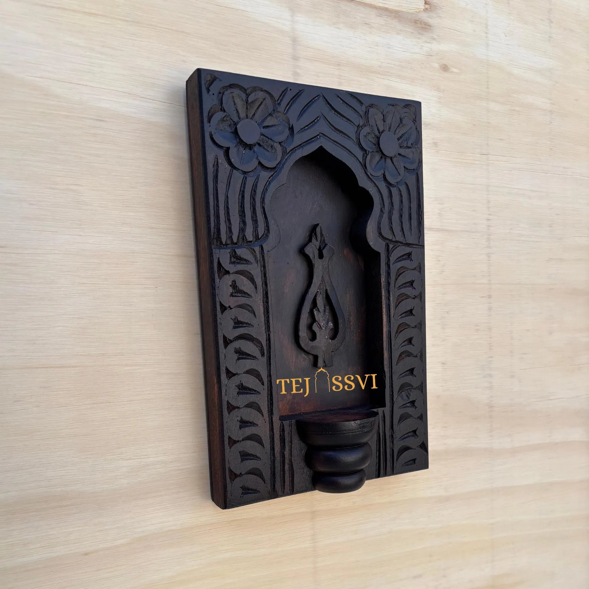 Handmade Rajasthani Jharokha Wood Wall Art Ethnic Carved Indian Décor / Wooden Frame / Wooden Hand Carving Jharokha Frame for Home Décor.